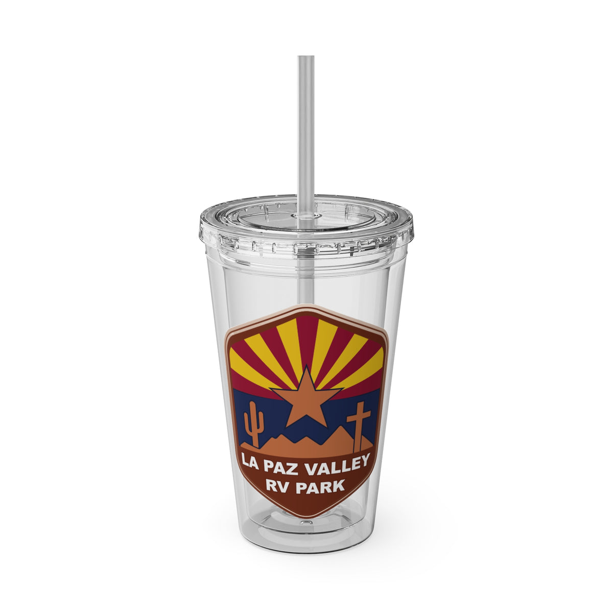 La Paz Valley RV Park 16oz Sunsplash Tumbler with Straw